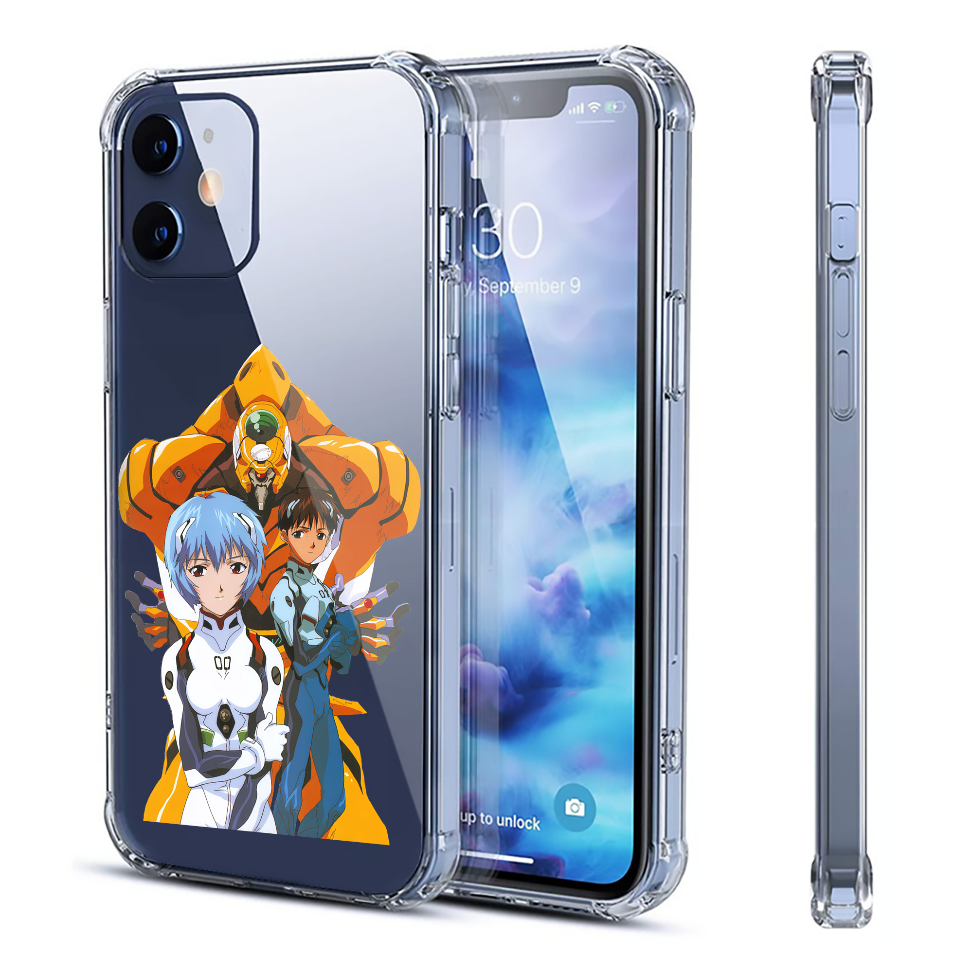 （画像用） EVA 新世紀エヴァンゲリオン 【iPhone 12シリーズ対応】透明スマホケース（クリアソフトケース）
